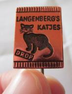 pin langenberg katjesdrop speldje speld katjes drop poes kat, Gebruikt, Ophalen of Verzenden, Speldje of Pin