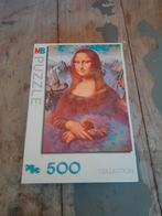 MB Legpuzzel Mona Lisa 500 stukjes, Hobby en Vrije tijd, Denksport en Puzzels, Ophalen of Verzenden