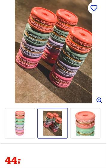 Kandelaar Macaron met kaars  beschikbaar voor biedingen