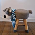 Schattig gehaakt krukje rendier, Huis en Inrichting, Krukjes, Ophalen, Gebruikt, Hout