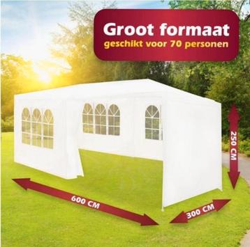 Splinter nieuwe 6 bij 3 meter party tent MAAR
€150 beschikbaar voor biedingen