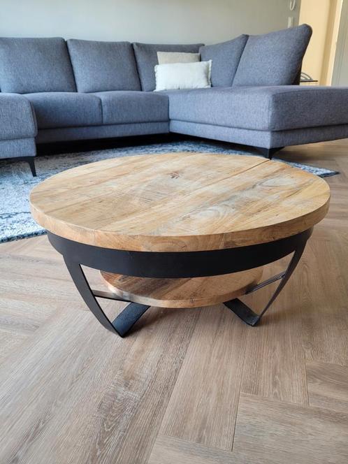 Supermooie mangohouten salontafel, Huis en Inrichting, Tafels | Salontafels, Zo goed als nieuw, Minder dan 50 cm, 50 tot 100 cm