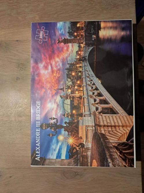 Nieuwe puzzel Alexandre III Bridge 1000 stukjes, Hobby en Vrije tijd, Denksport en Puzzels, Nieuw, Legpuzzel, 500 t/m 1500 stukjes