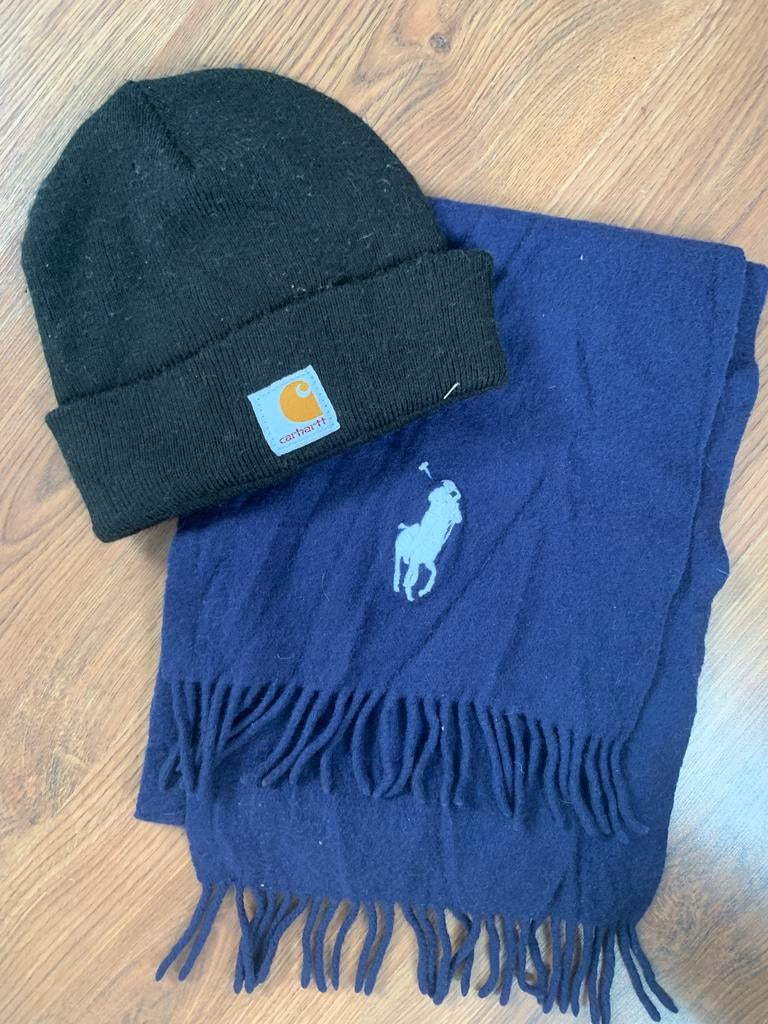 Carhartt muts & Ralph Lauren sjaal, Ophalen of Verzenden, Gedragen, One size fits all, Pet