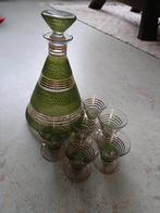 Art deco drankservies / karaf met glaasjes, Antiek en Kunst, Antiek | Glas en Kristal, Ophalen of Verzenden