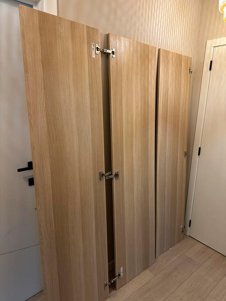 3x Ikea Forsand deuren 50x195 met scharnieren, Huis en Inrichting, Kasten | Kledingkasten