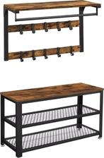 Industriële Garderobeset met Kapstok en Schoenenbank - NIEUW, Verzenden, Nieuw