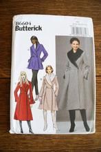 Butterick patroon voor jas B6604, Hobby en Vrije tijd, Kledingpatronen, Overige merken, Vrouw, Nieuw, Ophalen of Verzenden