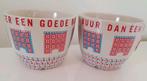 2x DE mok zonder oren Buren, Ophalen of Verzenden, Zo goed als nieuw, Overige stijlen, Kop(pen) en/of Schotel(s)