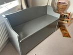 Kinderklepbank met opbergruimte - 112cm Breed, Antiek en Kunst, Antiek | Meubels | Stoelen en Banken, Ophalen of Verzenden