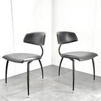 Stoelen eetkamerstoelen Lande mod Tripod vintage design, Huis en Inrichting, Stoelen, Ophalen, Zwart, Metaal, Vier