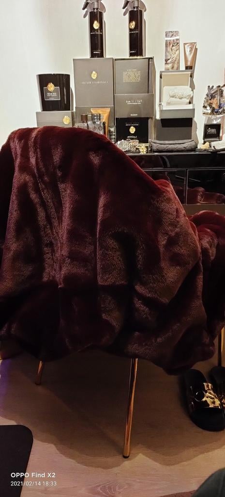 Riviera Maison faux bont plaid, Huis en Inrichting, Woonaccessoires | Plaids en Woondekens, Ophalen, Zo goed als nieuw