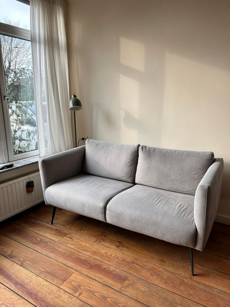 2,5 zits bank grijs, Ophalen, Gebruikt