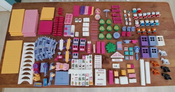 Unico Hello Kitty bouwstenen, vele sets!, Kinderen en Baby's, Speelgoed | Bouwstenen, Zo goed als nieuw, Overige merken, Ophalen of Verzenden