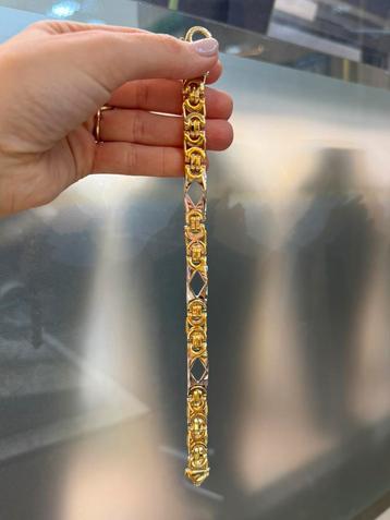 18KT Goud - 50.37 Gram - Armband - PLATTE KONING beschikbaar voor biedingen