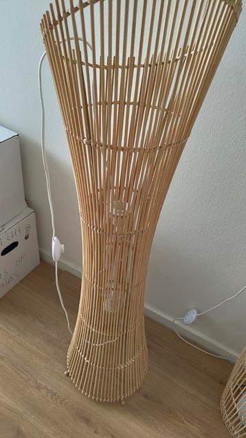 bamboe lamp 90 cm hoog e27  beschikbaar voor biedingen