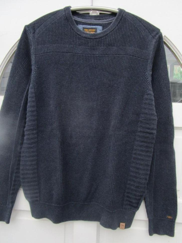 Stevige donkerblauwe PME Legend trui maat M, Kleding | Heren, Truien en Vesten, Zo goed als nieuw, Maat 48/50 (M), Blauw, Ophalen