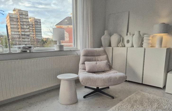 Eleonora zand / beige draaifauteuil 2 mnd oud Loft Loods 5, Huis en Inrichting, Fauteuils, Zo goed als nieuw, 75 tot 100 cm, 75 tot 100 cm