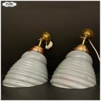 Unieke, vooroorlogse spiegelglas wandlampen, DRGM Lampen., Ophalen, Nb, Nb, Nb