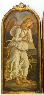 Drieluik Icoon Madonna met Boek 2 Aartsengelen Botticelli, Ophalen of Verzenden