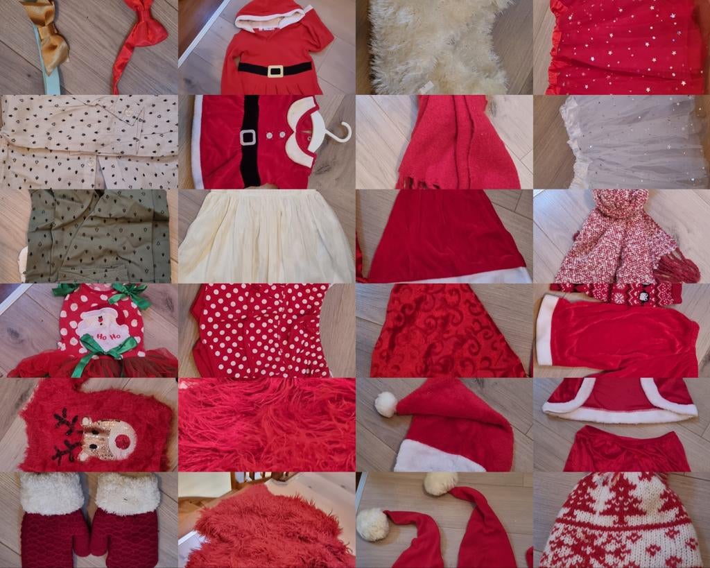 Pakket kerstfotoshoot artikelen kerst fotoshoot kleding muts, Ophalen of Verzenden, Zo goed als nieuw