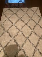 Vloerkleed off white met ruit, Ophalen, Rechthoekig, 200 cm of meer, 100 tot 150 cm