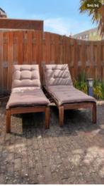 2 nammaro ikea ligbedden, Tuin en Terras, Ophalen, Zo goed als nieuw, Hout, Verstelbaar