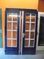 Openslaande tuindeuren met kozijn (nr. WG1275A), Doe-het-zelf en Verbouw, Deuren en Horren, Ophalen, Glas, 120 cm of meer, 215 cm of meer