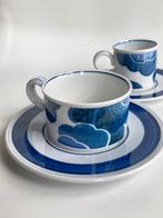 Villeroy & Boch Blue Cloud 2 kop en schotels jaren 70 retro, Huis en Inrichting, Ophalen of Verzenden, Porselein