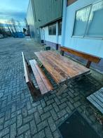 Houten Picknicktafel - Gebruikt, Tuin en Terras, Picknicktafels, Ophalen, Gebruikt, Rechthoekig, Hout