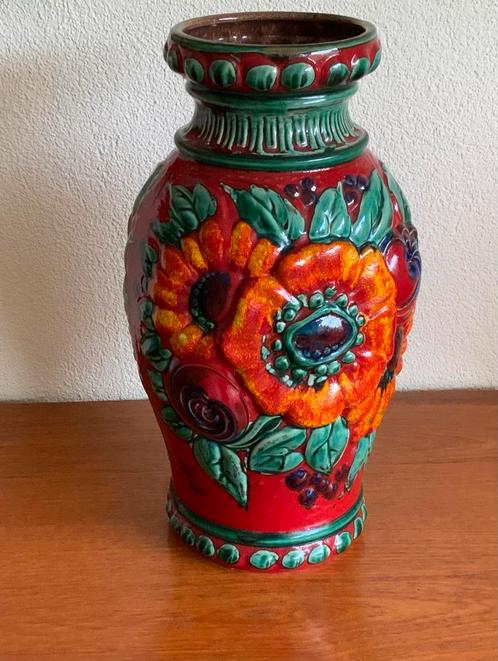 Vintage retro W. Germany Scheurich keramiek vaas, Antiek en Kunst, Antiek | Vazen, Ophalen of Verzenden
