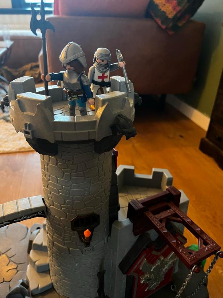 Playmobil Ridders en Draken Kasteel met Extra's, Kinderen en Baby's, Speelgoed | Playmobil, Gebruikt, Complete set, Ophalen