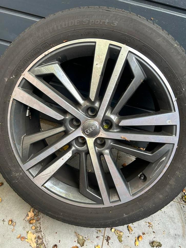 Audi Q5 S Line Velgen 20 Inch met Banden, Auto-onderdelen, Banden en Velgen, Banden en Velgen, Zomerbanden, 20 inch, 255 mm, Personenwagen