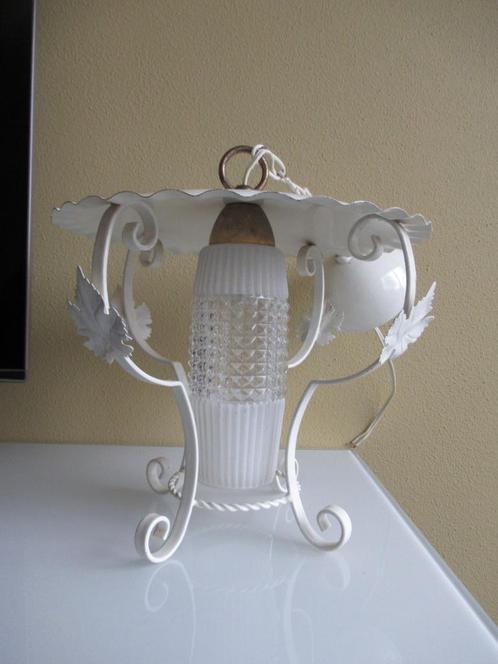 Charmant vintage plafond, hanglampje hal lampje, Antiek en Kunst, Antiek | Lampen, Ophalen of Verzenden