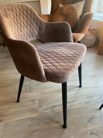 4 eetkamerstoelen velvet beschikbaar voor biedingen