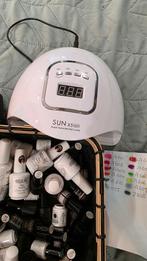 Gellak Set met UV Lamp en Kleuren, Gebruikt, Overige kleuren, Ophalen of Verzenden, Handen en Nagels