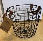 Metalen mand voor opbergen bijv. plaid, deken, kussens tuin, Ophalen, Overige materialen, Mand, Rond