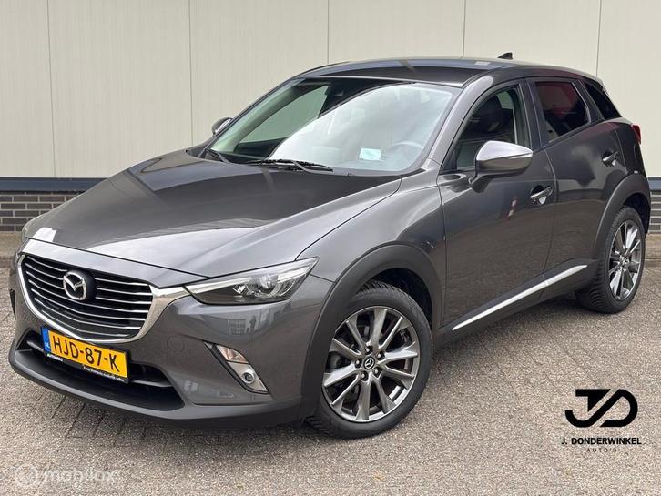 Mazda CX-3 2.0 SkyActiv-G 120 Leder Navi Camera HUD Rijklaar, Auto's, Mazda, Bedrijf, Te koop, CX-3, ABS, Achteruitrijcamera, Airbags
