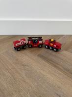 ZGAN rood Brio houten trein brandweer set 33844 fire brigade, Ophalen of Verzenden, Zo goed als nieuw, Overige typen