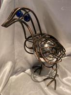 Draadvogel Sculptuur - Koper & Chroom - Uniek Kunstwerk, Ophalen
