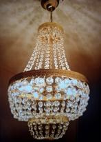 Schitterende zakkroonluchter, Huis en Inrichting, Lampen | Kroonluchters, Ophalen, Zo goed als nieuw, Glas