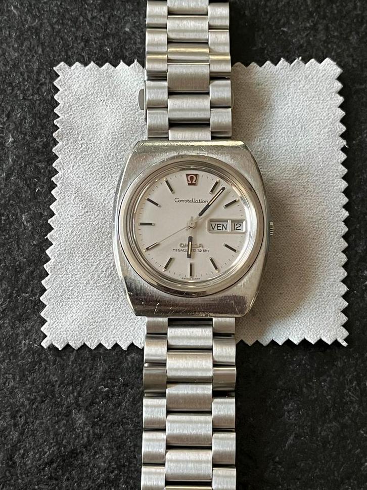 Omega Constellation Megaquartz 1960030 Vintage, Sieraden, Tassen en Uiterlijk, Horloges | Heren, Gebruikt, Polshorloge, Omega
