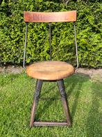 Zeldzame Antieke Rowac Industriële Fabrieksstoel Jaren 20, Ophalen, Gebruikt, Bruin, Industrieel Rowac Jaren 20 Fabrieksstoel Intertype