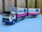 Siku Mercedes Eurotrans aanhanger 1:55, Ophalen of Verzenden, Zo goed als nieuw, Bus of Vrachtwagen, SIKU