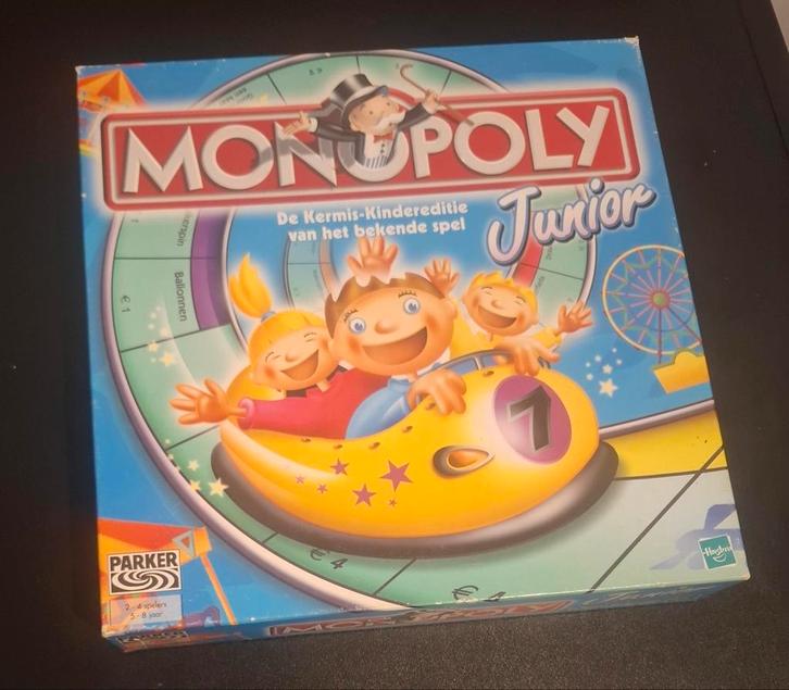 Monopoly Junior, Hobby en Vrije tijd, Gezelschapsspellen | Bordspellen, Zo goed als nieuw, Een of twee spelers, Drie of vier spelers