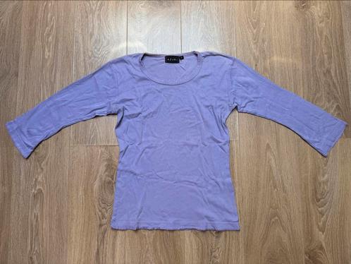 Azuri dames shirt driekwart mouw maat L, Kleding | Dames, T-shirts, Gedragen, Maat 42/44 (L), Paars, Korte mouw, Ophalen of Verzenden