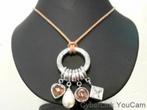 13050 Leuke Zomerse Zilveren Ti Sento Ketting Met Hanger, Sieraden, Tassen en Uiterlijk, Kettingen, Ophalen of Verzenden, Zo goed als nieuw