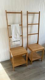 Handoekhouder stoel Ikea, Huis en Inrichting, Badkamer | Badtextiel en Accessoires, Ophalen, Gebruikt, Bruin