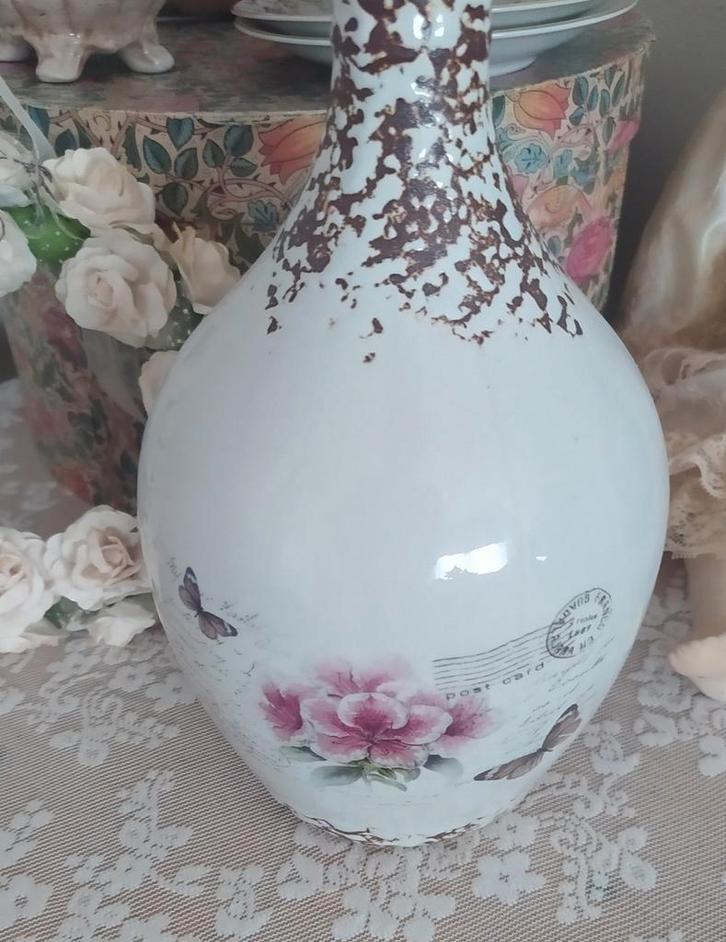 Vaasje brocantelook, Antiek en Kunst, Curiosa en Brocante, Ophalen of Verzenden