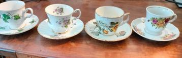 7 kop en schotels van o..a. Elisabethan en Villeroy & Boch beschikbaar voor biedingen